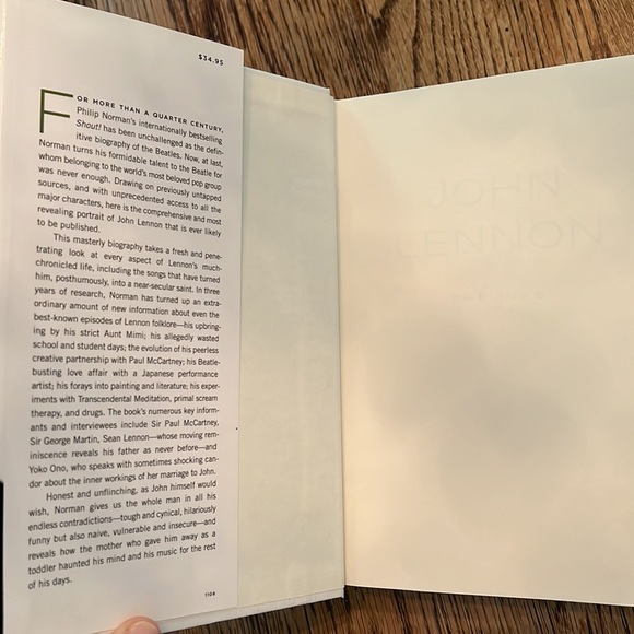 UEC JOHN LENNON : THE LIFE BY PHILIP NORMAN HARDCOVER BOOK - Picture 6 of 9